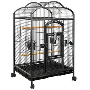 Darrahopens Pet Care > Bird YES4PETS Large Bird Budgie Cage Parrot Aviary Carrier With Wheel