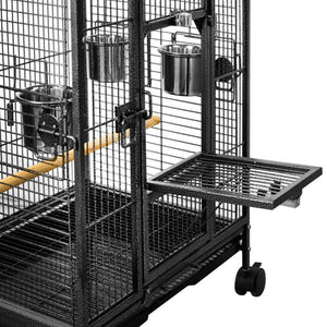 Darrahopens Pet Care > Bird YES4PETS Large Bird Budgie Cage Parrot Aviary Carrier With Wheel