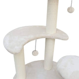 Darrahopens Pet Care > Cat Supplies 5-Platform Plush and Wicker Cat Tree