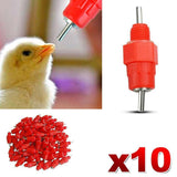 Darrahopens Pet Care > Cat Supplies > Cat Bowls, Feeders & Waterers 10 PCS Automatic Nipple Water Valves for Poultry and Duck Feeding