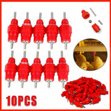 Darrahopens Pet Care > Cat Supplies > Cat Bowls, Feeders & Waterers 10 PCS Automatic Nipple Water Valves for Poultry and Duck Feeding