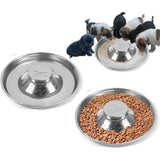 Darrahopens Pet Care > Cat Supplies > Cat Bowls, Feeders & Waterers 2pcs Stainless Steel Dog Cat Slow Feeder Pet Food Bowl Non-Slip Stop Eating Dish