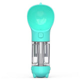 Darrahopens Pet Care > Cat Supplies > Cat Bowls, Feeders & Waterers 4 in 1 Pet Feeder Dog Cat Puppy Water Bottle Cup Travel Pooper Scooper Outdoor Blue 300ml