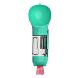 Darrahopens Pet Care > Cat Supplies > Cat Bowls, Feeders & Waterers 4 in 1 Pet Feeder Dog Cat Puppy Water Bottle Cup Travel Pooper Scooper Outdoor Blue 300ml