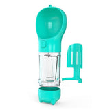 Darrahopens Pet Care > Cat Supplies > Cat Bowls, Feeders & Waterers 4 in 1 Pet Feeder Dog Cat Puppy Water Bottle Cup Travel Pooper Scooper Outdoor Blue 300ml