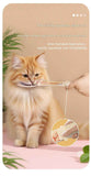 Darrahopens Pet Care > Cat Supplies > Cat Bowls, Feeders & Waterers Beige Cat Treat Spoon for Wet Food & Paste - Extra-Long PP Handle, Food-Grade Squeeze Feeder with Anti-Spill Bowl, Easy One-Handed Operation for Cats
