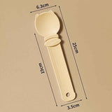 Darrahopens Pet Care > Cat Supplies > Cat Bowls, Feeders & Waterers Beige Cat Treat Spoon for Wet Food & Paste - Extra-Long PP Handle, Food-Grade Squeeze Feeder with Anti-Spill Bowl, Easy One-Handed Operation for Cats