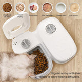 Darrahopens Pet Care > Cat Supplies > Cat Bowls, Feeders & Waterers CARLA HOME 2 Meal Automatic Pet Feeder with Timer for Cat & Dog Wet & Dry Food (Dual Bowl 700ML)