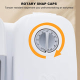 Darrahopens Pet Care > Cat Supplies > Cat Bowls, Feeders & Waterers CARLA HOME 2 Meal Automatic Pet Feeder with Timer for Cat & Dog Wet & Dry Food (Dual Bowl 700ML)