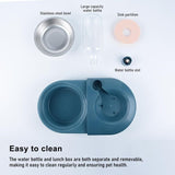 Darrahopens Pet Care > Cat Supplies > Cat Bowls, Feeders & Waterers Cat Bowl, Dog Bowl, Automatic Water Bottle, Tilted Raised Water Bowl For Small And Medium Dogs And Cats