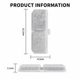 Darrahopens Pet Care > Cat Supplies > Cat Bowls, Feeders & Waterers Cat Water Fountain Replacement Filters, 6 Pack Pet Fountain Filters with Activated Carbon and Sponge, Compatible with 3L/101oz Automatic Cat Water Fountains
