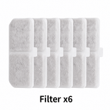 Darrahopens Pet Care > Cat Supplies > Cat Bowls, Feeders & Waterers Cat Water Fountain Replacement Filters, 6 Pack Pet Fountain Filters with Activated Carbon and Sponge, Compatible with 3L/101oz Automatic Cat Water Fountains
