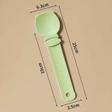 Darrahopens Pet Care > Cat Supplies > Cat Bowls, Feeders & Waterers Green Cat Treat Spoon for Wet Food & Paste - Extra-Long PP Handle, Food-Grade Squeeze Feeder with Anti-Spill Bowl, Easy One-Handed Operation for Cats