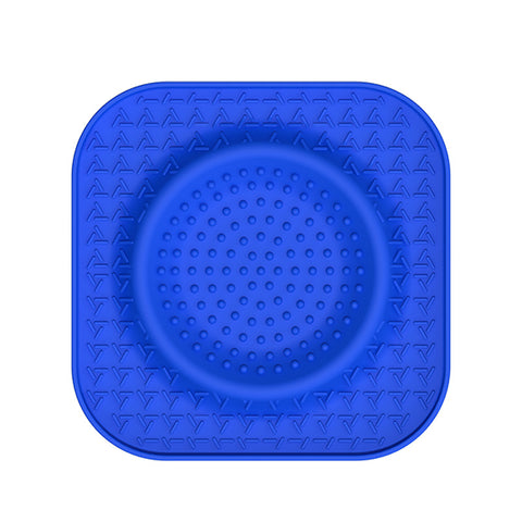 Darrahopens Pet Care > Cat Supplies > Cat Bowls, Feeders & Waterers L Blue 2-Pack Premium Silicone Pet Lick Mat - Slow Feeder for Dogs and Cats with Powerful Suction Base - Anxiety Relief and Boredom Buster for Grooming and Bathing