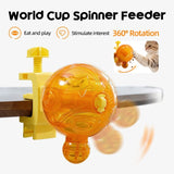 Darrahopens Pet Care > Cat Supplies > Cat Bowls, Feeders & Waterers Pet Puzzle Spinning Feeder: 360° Slow Feeding Portion Control, Clip-On Installation, Eat While Playing/the little orange In Australia - Darrahopens