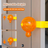 Darrahopens Pet Care > Cat Supplies > Cat Bowls, Feeders & Waterers Pet Puzzle Spinning Feeder: 360° Slow Feeding Portion Control, Clip-On Installation, Eat While Playing/the little orange In Australia - Darrahopens