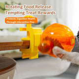 Darrahopens Pet Care > Cat Supplies > Cat Bowls, Feeders & Waterers Pet Puzzle Spinning Feeder: 360° Slow Feeding Portion Control, Clip-On Installation, Eat While Playing/the little orange In Australia - Darrahopens