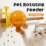 Darrahopens Pet Care > Cat Supplies > Cat Bowls, Feeders & Waterers Pet Puzzle Spinning Feeder: 360° Slow Feeding Portion Control, Clip-On Installation, Eat While Playing/the little orange In Australia - Darrahopens