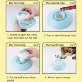 Darrahopens Pet Care > Cat Supplies > Cat Bowls, Feeders & Waterers Pet Slow Feeder Bowl with Food Dispenser, Non-Slip, Universal Puzzle Feeder for Cats and Dogs - White