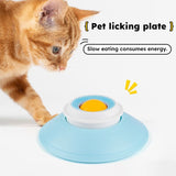 Darrahopens Pet Care > Cat Supplies > Cat Bowls, Feeders & Waterers Pet Slow Feeder Bowl with Food Dispenser, Non-Slip, Universal Puzzle Feeder for Cats and Dogs - Yellow