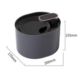 Darrahopens Pet Care > Cat Supplies > Cat Bowls, Feeders & Waterers Pet Water Fountain Cat Dog Automatic Electric Drinking Dispenser with Red Light Indicator Black