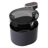 Pet Water Fountain Cat Dog Automatic Electric Drinking Dispenser with Red Light Indicator Black