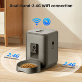 Darrahopens Pet Care > Cat Supplies > Cat Bowls, Feeders & Waterers Smart Pet Feeder with Camera 2L, WiFi App Control, Two-Way Audio, USB & Battery Backup(white) In Australia - Darrahopens