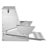 Darrahopens Pet Care > Cat Supplies > Cat Bowls, Feeders & Waterers VEVOR Automatic Chicken Feeder, 18.14 kg Capacity, Rainproof Treadle Poultry Feeder with Lockable Lid, No Waste, Galvanized Steel Construction, Outdoor Use, for Chicken, Bantams, Poultry, Pheasants