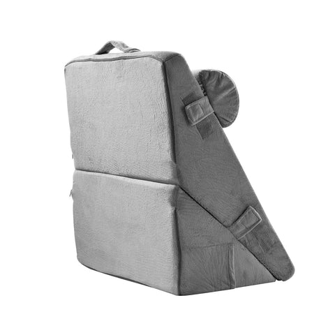 Darrahopens Pet Care > Cat Supplies > Cat Bowls, Feeders & Waterers VEVOR Bed Wedge Pillow for Sleeping, 3 Pcs Adjustable Orthopedic Bed Wedge Set, with Washable Cover & Foam Support, Post Surgery Pillow for Acid Reflux, Back Pain, Snoring Relief & GERD, Dark Grey