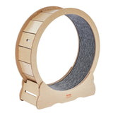 Darrahopens Pet Care > Cat Supplies > Cat Bowls, Feeders & Waterers VEVOR Cat Exercise Wheel, Large Cat Treadmill Wheel for Indoor Cats, 35.8 inch Cat Running Wheel with Detachable Carpet and Cat Teaser for Running/Walking/Training, Suitable for Most Cats