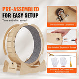 Darrahopens Pet Care > Cat Supplies > Cat Bowls, Feeders & Waterers VEVOR Cat Exercise Wheel, Large Cat Treadmill Wheel for Indoor Cats, 35.8 inch Cat Running Wheel with Detachable Carpet and Cat Teaser for Running/Walking/Training, Suitable for Most Cats