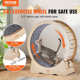 Darrahopens Pet Care > Cat Supplies > Cat Bowls, Feeders & Waterers VEVOR Cat Exercise Wheel, Large Cat Treadmill Wheel for Indoor Cats, 35.8 inch Cat Running Wheel with Detachable Carpet and Cat Teaser for Running/Walking/Training, Suitable for Most Cats