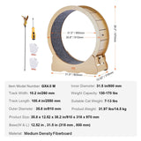 Darrahopens Pet Care > Cat Supplies > Cat Bowls, Feeders & Waterers VEVOR Cat Exercise Wheel, Large Cat Treadmill Wheel for Indoor Cats, 35.8 inch Cat Running Wheel with Detachable Carpet and Cat Teaser for Running/Walking/Training, Suitable for Most Cats