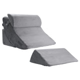 Darrahopens Pet Care > Cat Supplies > Cat Bowls, Feeders & Waterers VEVOR Wedge Pillow for Sleeping, 4 Pcs Adjustable Orthopedic Bed Wedge Set, Support Leg Neck Shoulder, Post Surgery Pillow for Back Pain, Acid Reflux, Snoring Relief, Sitting up in Bed, Dark Grey
