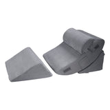 Darrahopens Pet Care > Cat Supplies > Cat Bowls, Feeders & Waterers VEVOR Wedge Pillow for Sleeping, 4 Pcs Adjustable Orthopedic Bed Wedge Set, Support Leg Neck Shoulder, Post Surgery Pillow for Back Pain, Acid Reflux, Snoring Relief, Sitting up in Bed, Dark Grey