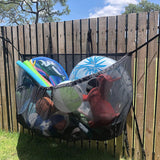 Darrahopens Pet Care > Cat Supplies > Cat Carriers & Crates 145x145CM Heavy Duty Pool Toy Storage Net Bag Adjustable Organizer