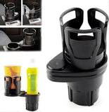 Darrahopens Pet Care > Cat Supplies > Cat Carriers & Crates 2-in-1 Car Cup Holder Expander - Adjustable Multifunctional Organizer for Travel Use