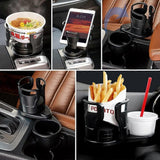 Darrahopens Pet Care > Cat Supplies > Cat Carriers & Crates 2-in-1 Car Cup Holder Expander - Adjustable Multifunctional Organizer for Travel Use
