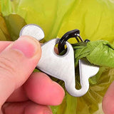 Darrahopens Pet Care > Cat Supplies > Cat Carriers & Crates 2PCS Metal Dog Poop Bag Holder Clips - Hands-Free Leash Attachment