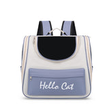 Darrahopens Pet Care > Cat Supplies > Cat Carriers & Crates Blue Transparent Pet Carrier Backpack for Cats and Small Dogs