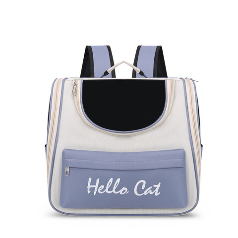Darrahopens Pet Care > Cat Supplies > Cat Carriers & Crates Blue Transparent Pet Carrier Backpack for Cats and Small Dogs