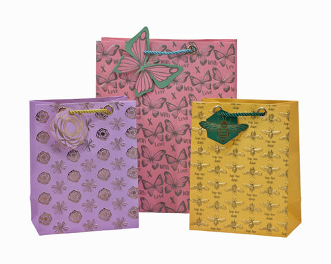 Darrahopens Pet Care > Cat Supplies > Cat Carriers & Crates bulk 24 Large Foiled Luxury Garden Gift Bag 3 Assort 32cm