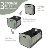 Darrahopens Pet Care > Cat Supplies > Cat Carriers & Crates Car Trunk Organizer, Car Storage Organizer with 70L Large Capacity Waterproof Collapsible and 10 Pockets, Oxford,Trunk Organizer for Car （Grey）