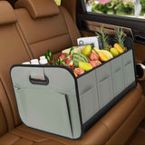 Darrahopens Pet Care > Cat Supplies > Cat Carriers & Crates Car Trunk Organizer, Car Storage Organizer with 70L Large Capacity Waterproof Collapsible and 10 Pockets, Oxford,Trunk Organizer for Car （Grey）