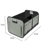 Darrahopens Pet Care > Cat Supplies > Cat Carriers & Crates Car Trunk Organizer, Car Storage Organizer with 70L Large Capacity Waterproof Collapsible and 10 Pockets, Oxford,Trunk Organizer for Car （Grey）