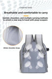 Darrahopens Pet Care > Cat Supplies > Cat Carriers & Crates Coffee Pet Carrier Backpack - Space Capsule Design for Cats & Small Dogs