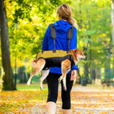 Darrahopens Pet Care > Cat Supplies > Cat Carriers & Crates Dog Lift Harness,Adjustable Dog Backpack Carrier for Medium Large Dogs,Full Body Pet Lift Harness,Emergency Pet Backpack for Disabled, Old, Joint Injuries, Loss of Stability Dogs,S (yellow)