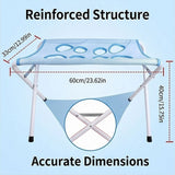 Darrahopens Pet Care > Cat Supplies > Cat Carriers & Crates Foldable Pet Bathing Stand, Pet Grooming Hammock - Quick-Dry Mesh, 8 Holes, Holds 44 lbs for Washing & Grooming In Australia - Darrahopens