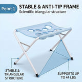Darrahopens Pet Care > Cat Supplies > Cat Carriers & Crates Foldable Pet Bathing Stand, Pet Grooming Hammock - Quick-Dry Mesh, 8 Holes, Holds 44 lbs for Washing & Grooming In Australia - Darrahopens