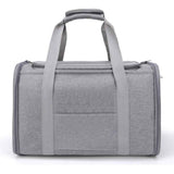Foldable Travel Pet Carrier Bag Portable Cat Dog Kennel Bag Grey - XL